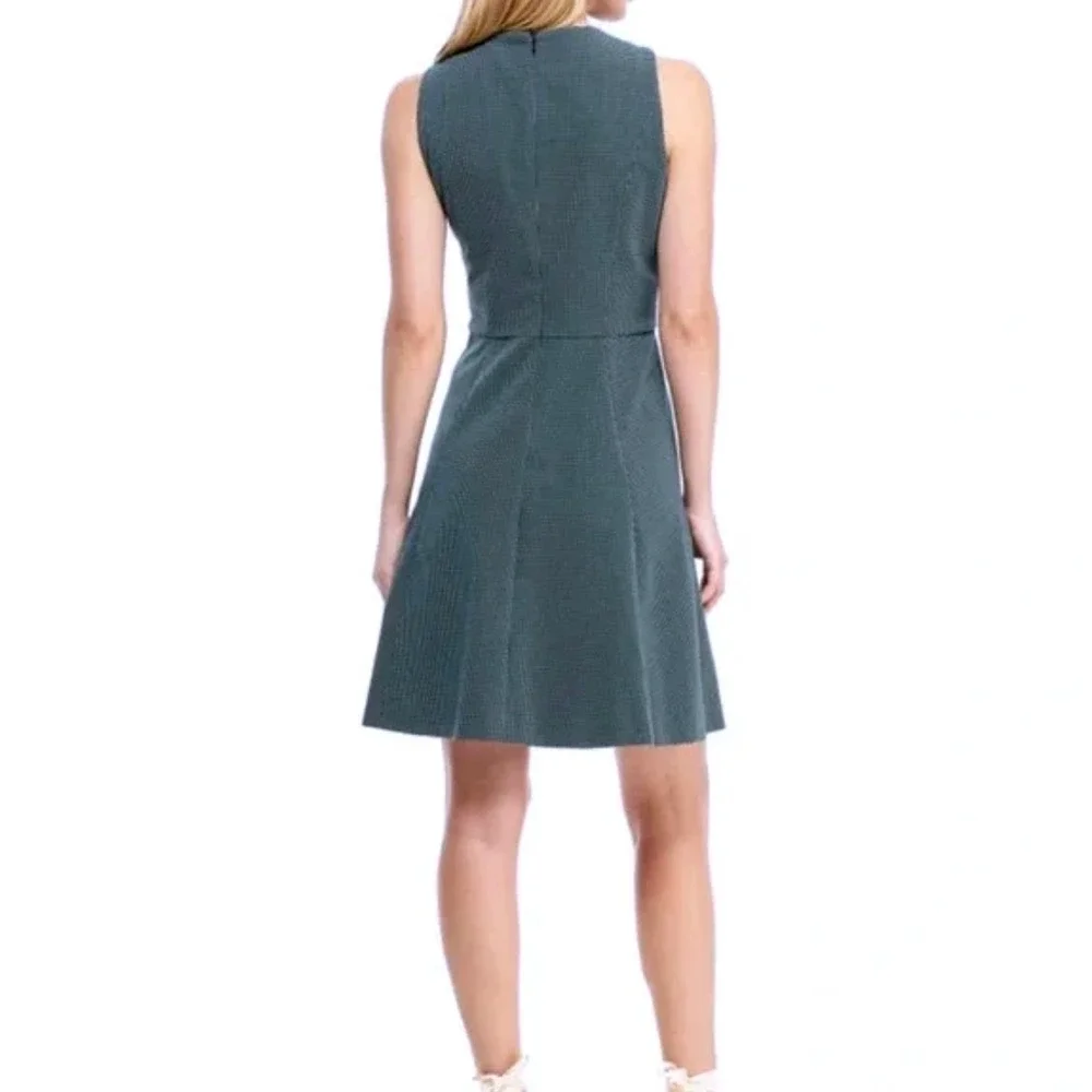 Gal‎ Meets Glam Meg Sleeveless Polka Dot Dress in Green Size 4
